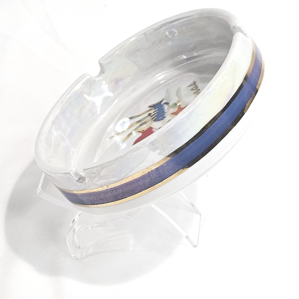 Vintage Lustreware Bahamas Travel Souvenir Ashtray Iridescent 1940's - 1960s - Picture 3 of 5